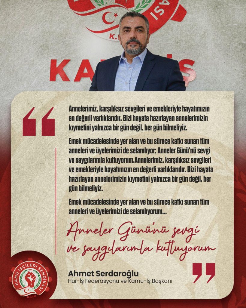 ANNELER GÜNÜ’NÜ SEVGİ VE SAYGILARIMLA KUTLUYORUM